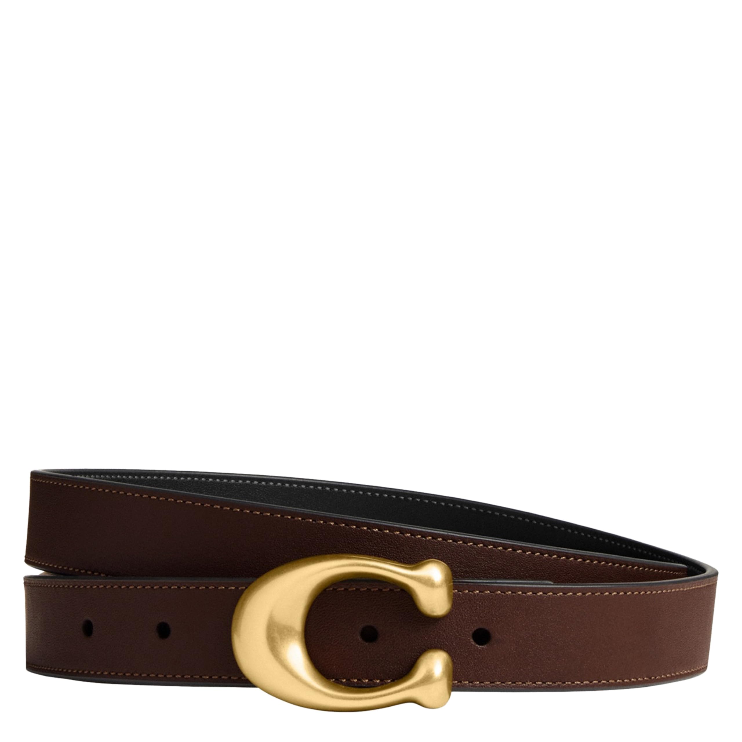 COACH 25mm Sculpted C Reversible Belt