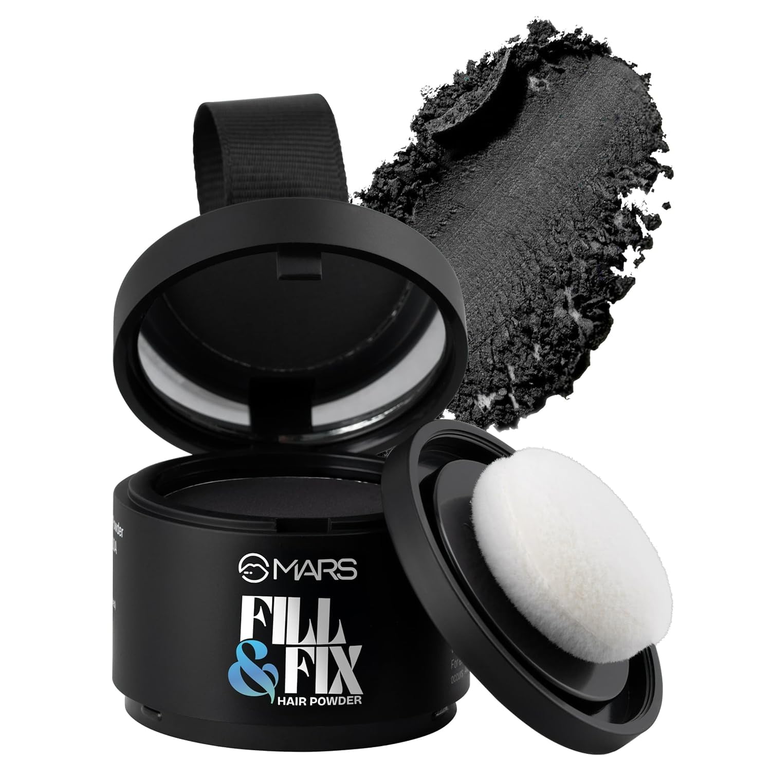 Fill & Fix Hair Cover Up Powder Black 3.8 gm | 12+ Hr Long-Lasting, Sweatproof Formula, Covers Bald Spots, Velvety Texture, Easily Washable-image-47