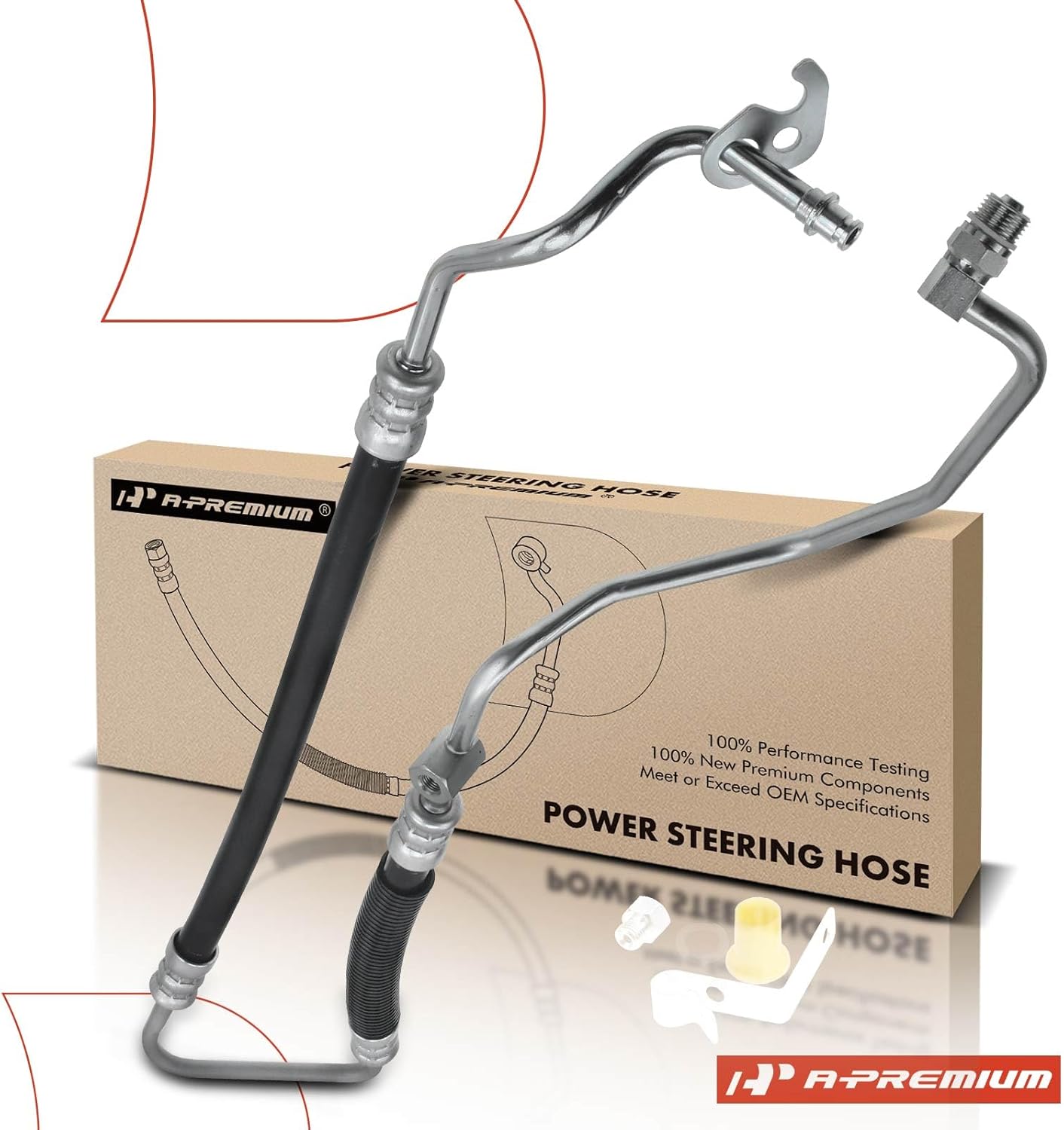 A-Premium Power Steering Pressure Hose Line Assembly Compatible with Ford Expedition 2002 2003 2004 2005 2006, 5.4L, Pump to Rack/Gear