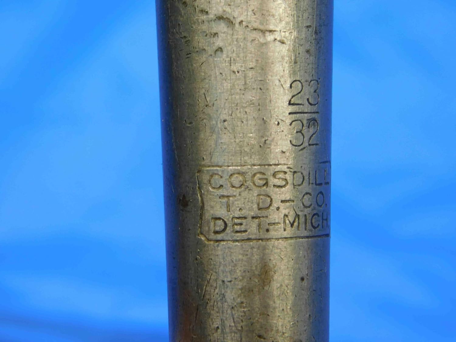 COGSDILL T.D. CO. 23/32 O.D. HSS Reamer Morse Taper #2 Shank 8 Flute MT2 .7187 - JC1845AR3