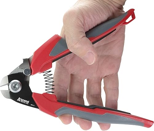 Miniatura 2 de Ascend Tools Cuerda de alambre de 7 pulgadas y cortador de cable eléctrico para barandilla, cable estructural sísmico de bicicleta de avión