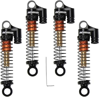 RCAWD Threaded Tele Shocks Absorber Damper for FMS 1/24 FCX24 Double Barrel Shock 1/18 for Arizona , 1/18 for Chevrolet K10 RTR