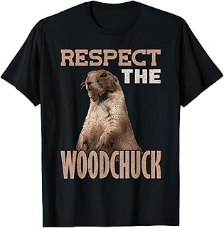 Marmot Rodent Respect the Woodchuck T-Shirt