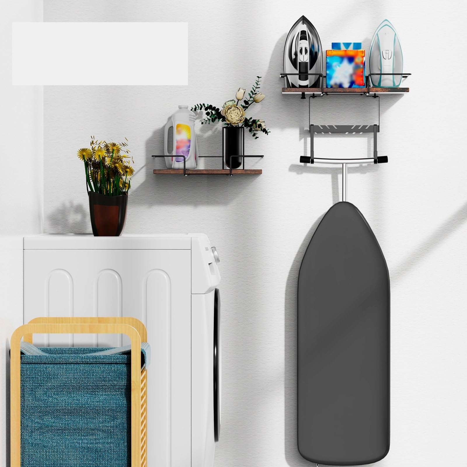 Bügelbrett-Aufhänger, Wandhalterung, Bügelbrett-Halterung, Wäschezimmer-Rack, Heim-Bügelbrett-Halter Für Schrank