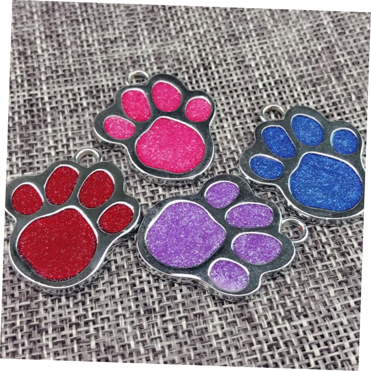 Lurrose 48 Piezas Etiquetas De Identificación De Perro Etiqueta De Identificación Del Perro De Servicio Etiquetas De Perro Divertidas Etiquetas De Collar De Gato Mascota Colgante
