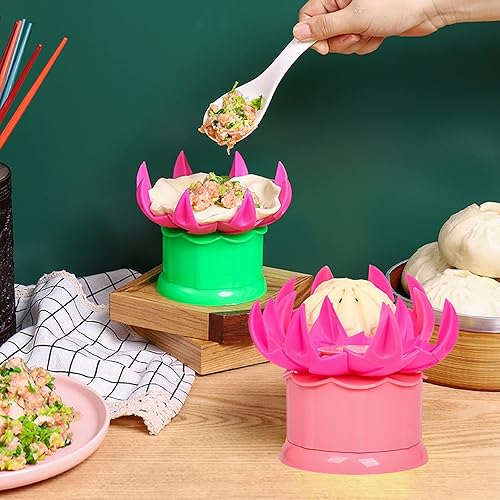 Miniatura 4 de MGGi Gran fabricante Baozi de 2.36 pulgadas, moldes de bolas de masa de plástico, molde para hacer bollos de bricolaje, herramienta de relleno al