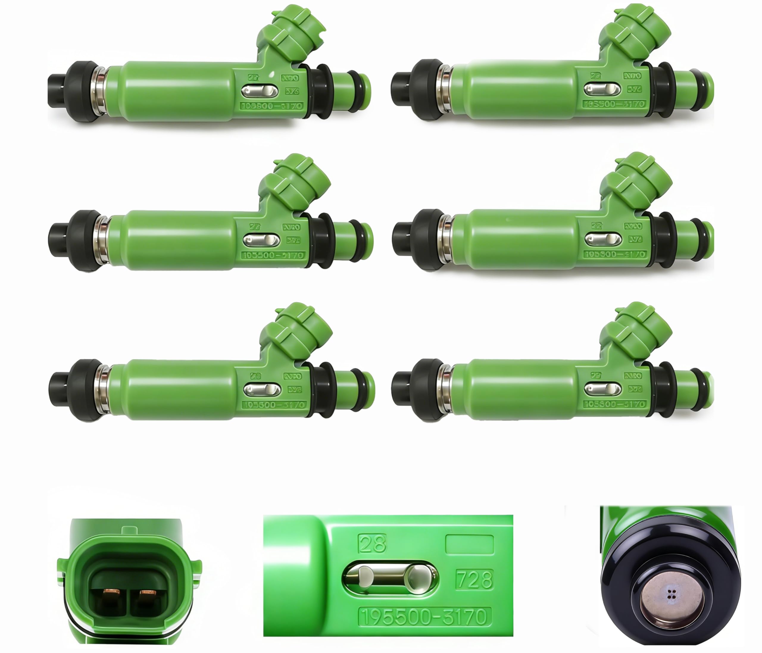 Amazon.com: Set of 6PCS 4 Holes Disc Fuel Injectors 1998-2003