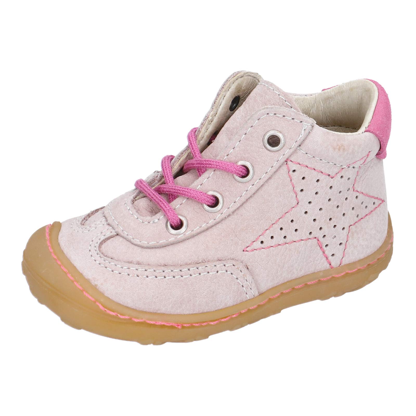 RICOSTA Mädchen Lauflern Schuhe SAMI von Pepino, Weite: Mittel (WMS),terracare, detailreich Freizeit leger schnürschuh leicht,Viola,19 EU / 3 Child UK
