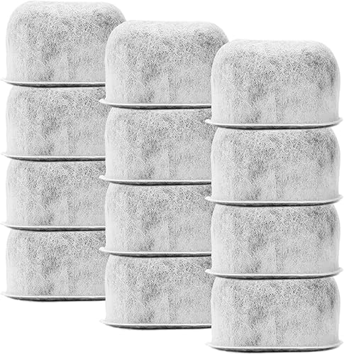 Paquete de 12 filtros de agua de carbón de repuesto para cafeteras Braun, se adapta a todas las máquinas de café Braun BrewSense Drip Series