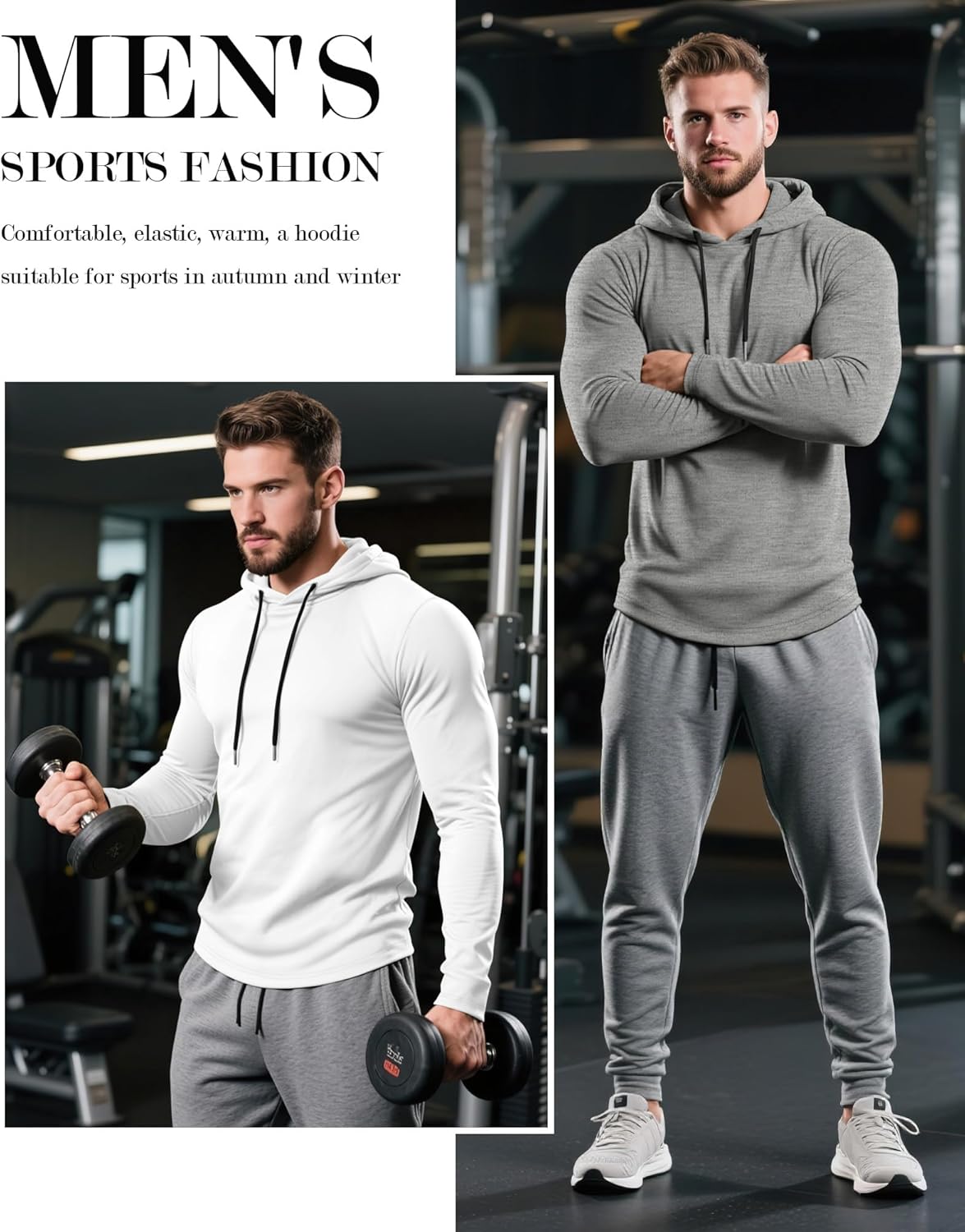 3 Pack Mens Big and Tall Hoodies Pullover Loose Fit Casual Athletic Long Sleeve Hooded Sweatshirts - Image 2