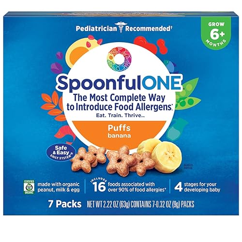SpoonfulOne - Almohaditas para la introducción temprana de alimentos alergénicos refrigerio de alimentación inteligente para niños pequeños o bebés