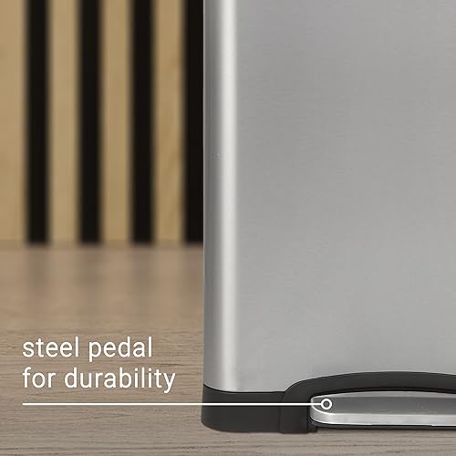 Vista 6 de happimess - Cesta de basura de apertura suave con pedal