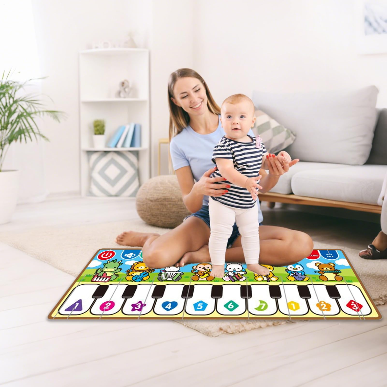Tapete De Piano | Alfombra Infantil Electrónica - Sensorial con Baile Y Música para Niños