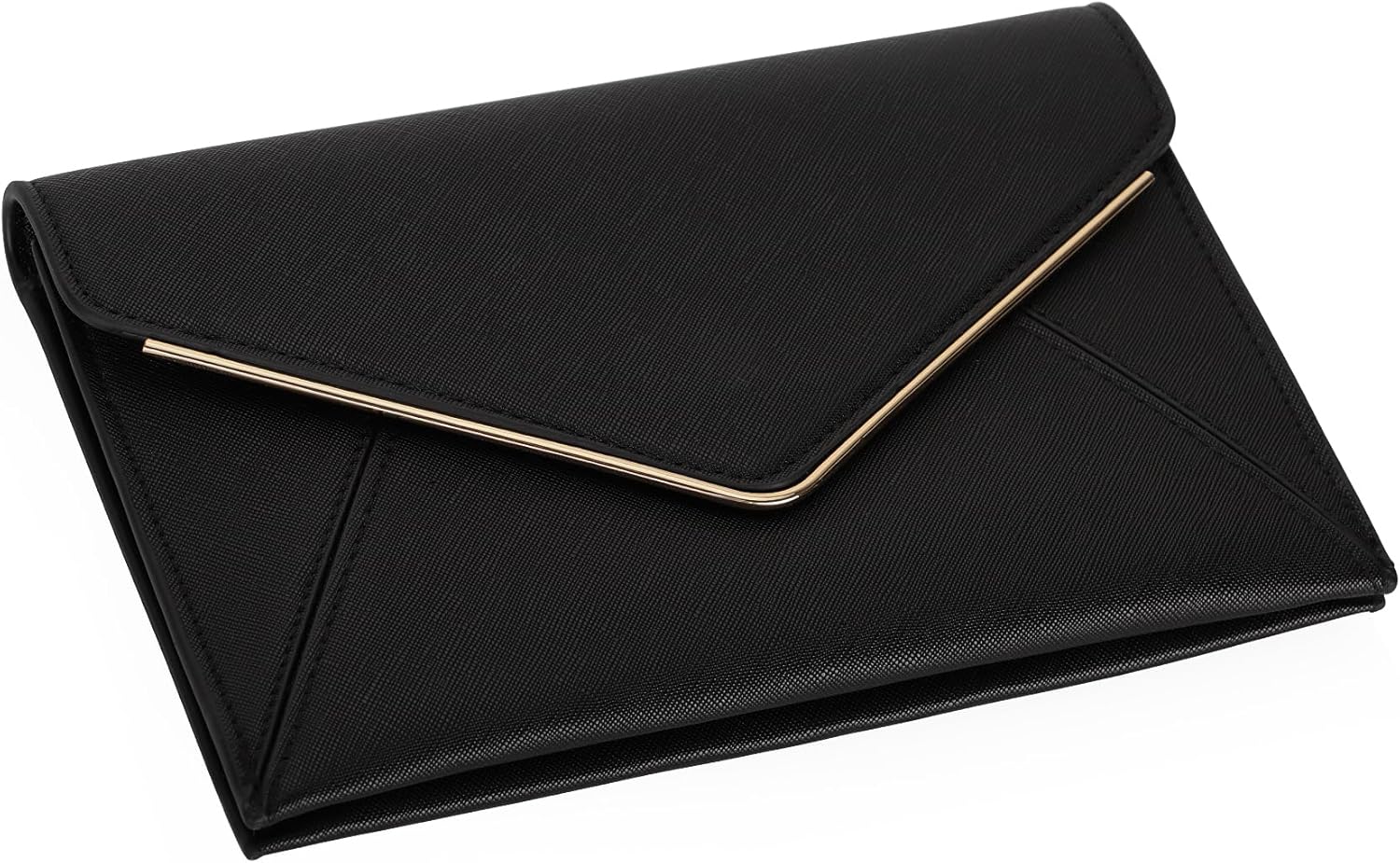 DEXMAY Evening Clutch Handbag for Women Elegant Saffiano PU Leather Envelope Handheld Purse Formal Foldover Dressy Bag - Image 6