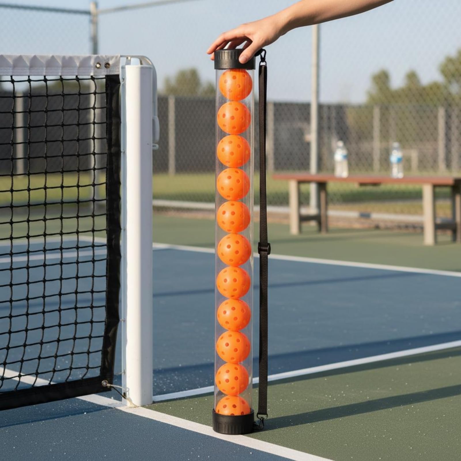 Tubo Raccogli Palline senza Chinarsi Raccoglipalle Tennis Raccolta Rapida Attrezzatura Sportiva per Allenamento Sportivo