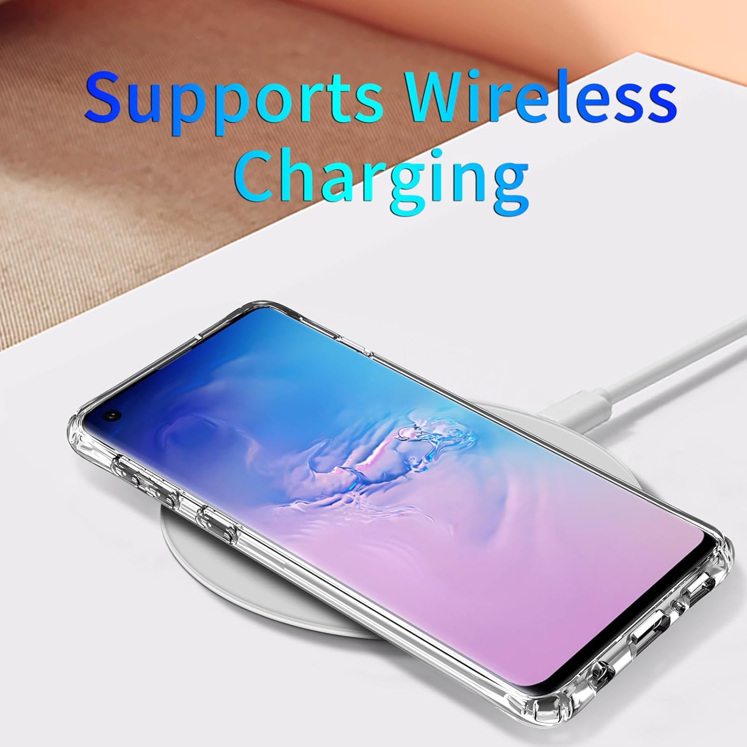 Magnetic for Samsung Galaxy S10 Phone Case, S10 4G-NOT 5G with 200% Stronger Magnetic, Shockproof Military Grade Drop Protection Rugged Skin-Friendly Cover for Galaxy S10 4G 6.1", Clear - Image 6