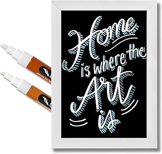 Chalk Ink Mixed Tip Wet Wipe Chalk Markers Sets (White, Mix, 2 Pack)
