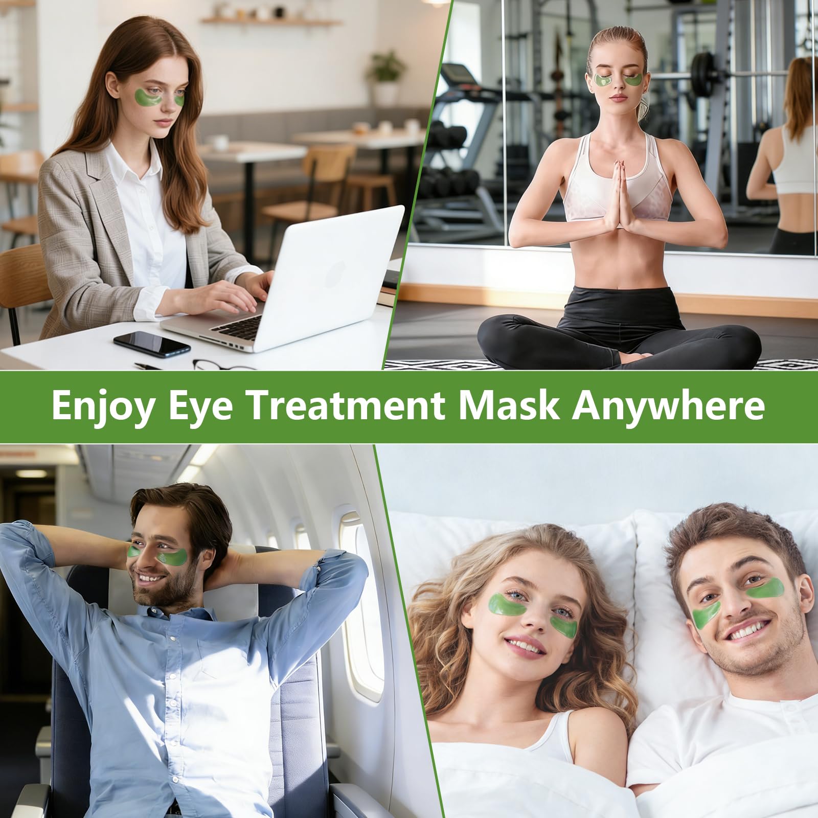 Avocado Patch Occhi 28 Paia | Collagene Idratante, Maschera Contorno Occhi Anti-Occhiaie e Borse, Patch Occhi per Donna Uomo, Rinfrescante per Contorno Occhi