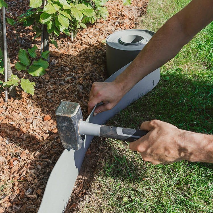 Bordo Giardino Flessibile Randaco Grey 10m - Plastica Riciclata 100%, Altezza 10cm, Durata 30 Anni - Foto 7