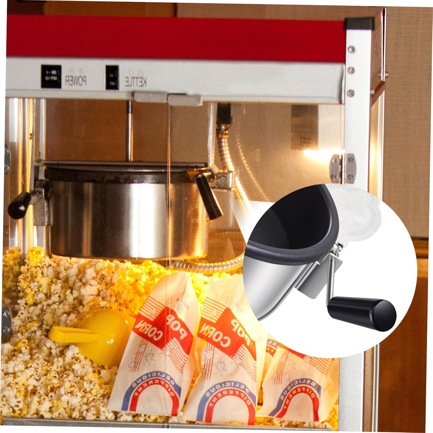 Commercial Popcorn Machine Pot Lid Handle Replacement Knob Easy Install Durable Plastic Iron for Popcorn Maker Accessories image 4