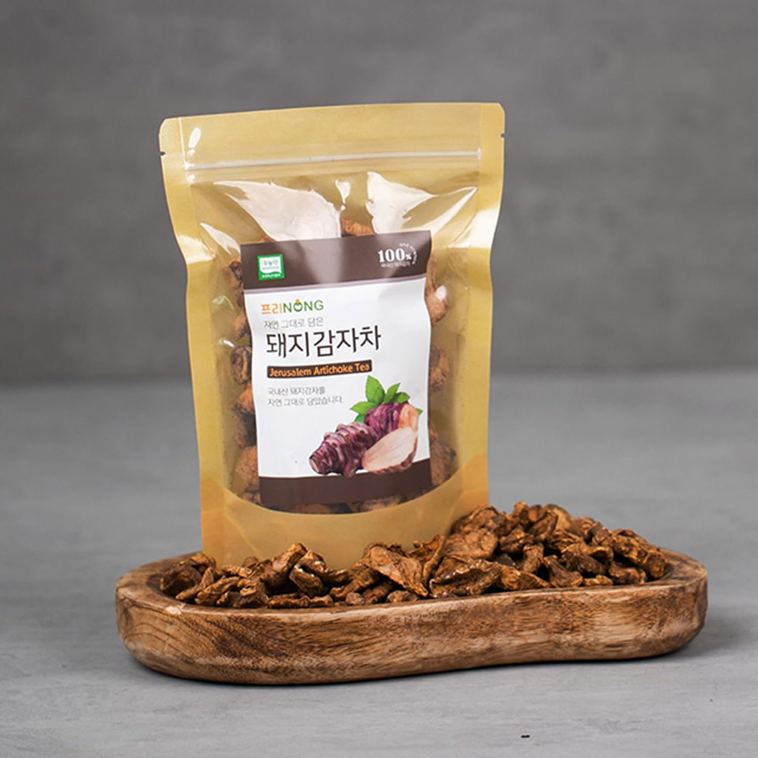 FREENONG 100% Natural Organic Korean Jerusalem Artichoke Tea, Herbal Detox Antioxidant Remedy for Digestion Support, Superfood Health Tea, 150g - Image 3