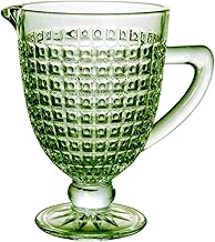 Jarra Chevalier em vidro com pé 1L verde