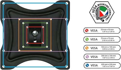 Miniatura 8 de Mount-It! Soporte de pared para TV, brazo de monitor de computadora de movimiento completo, soporte giratorio de esquina inclinable para pantalla de