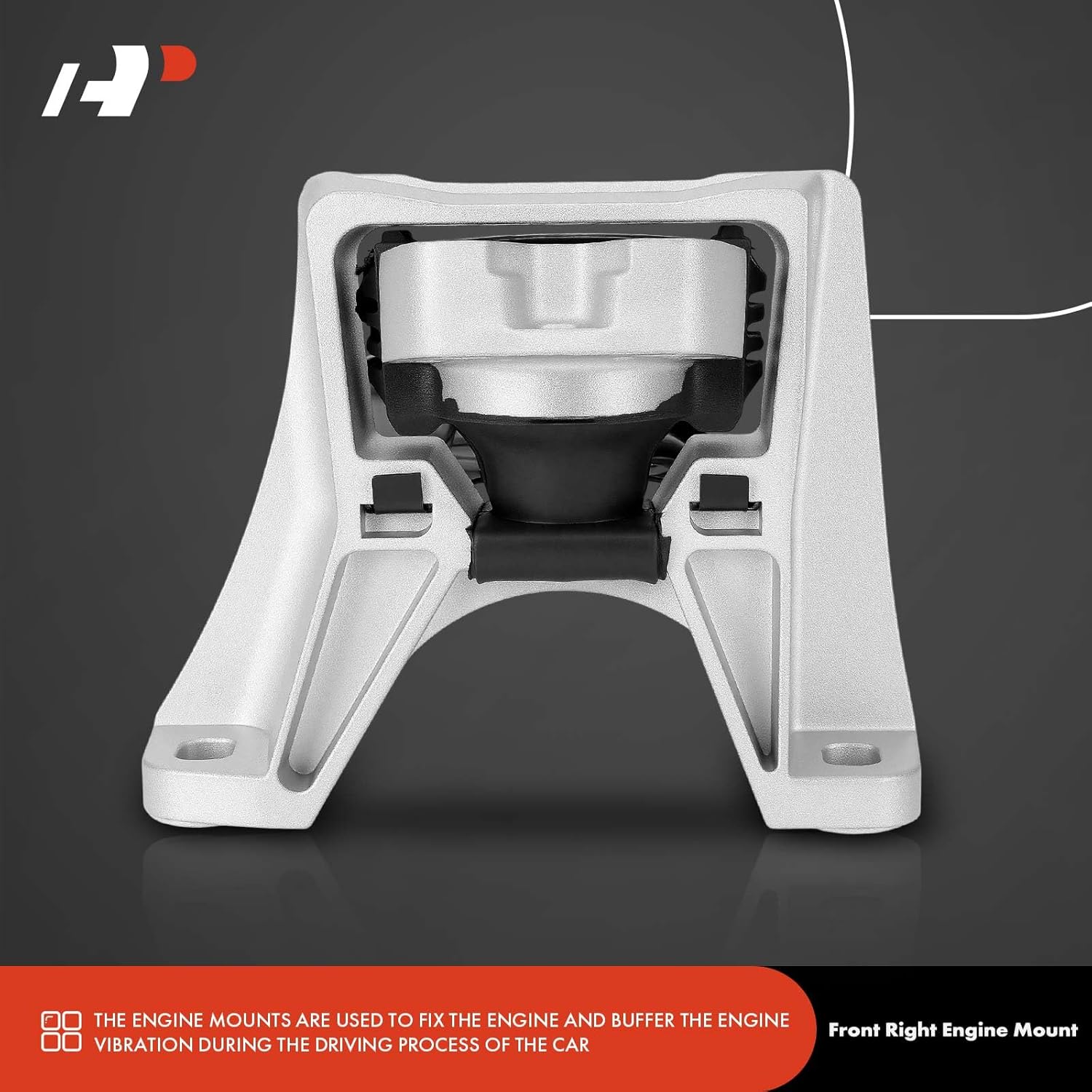 A-Premium Front Right Engine Motor Mount Compatible with Ford Focus 2005-2011, Transit Connect 2010-2013, 2.0L, Passenger Side