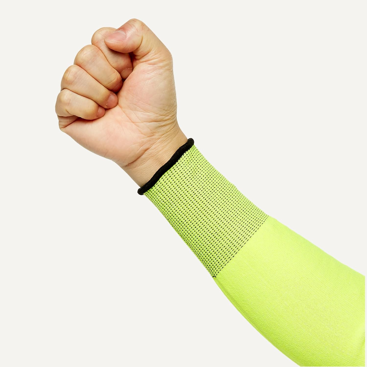 Amazon Basics, Arm Protection Sleeves, Cut Resistant, 14in Long, Yellow, 100 Pair