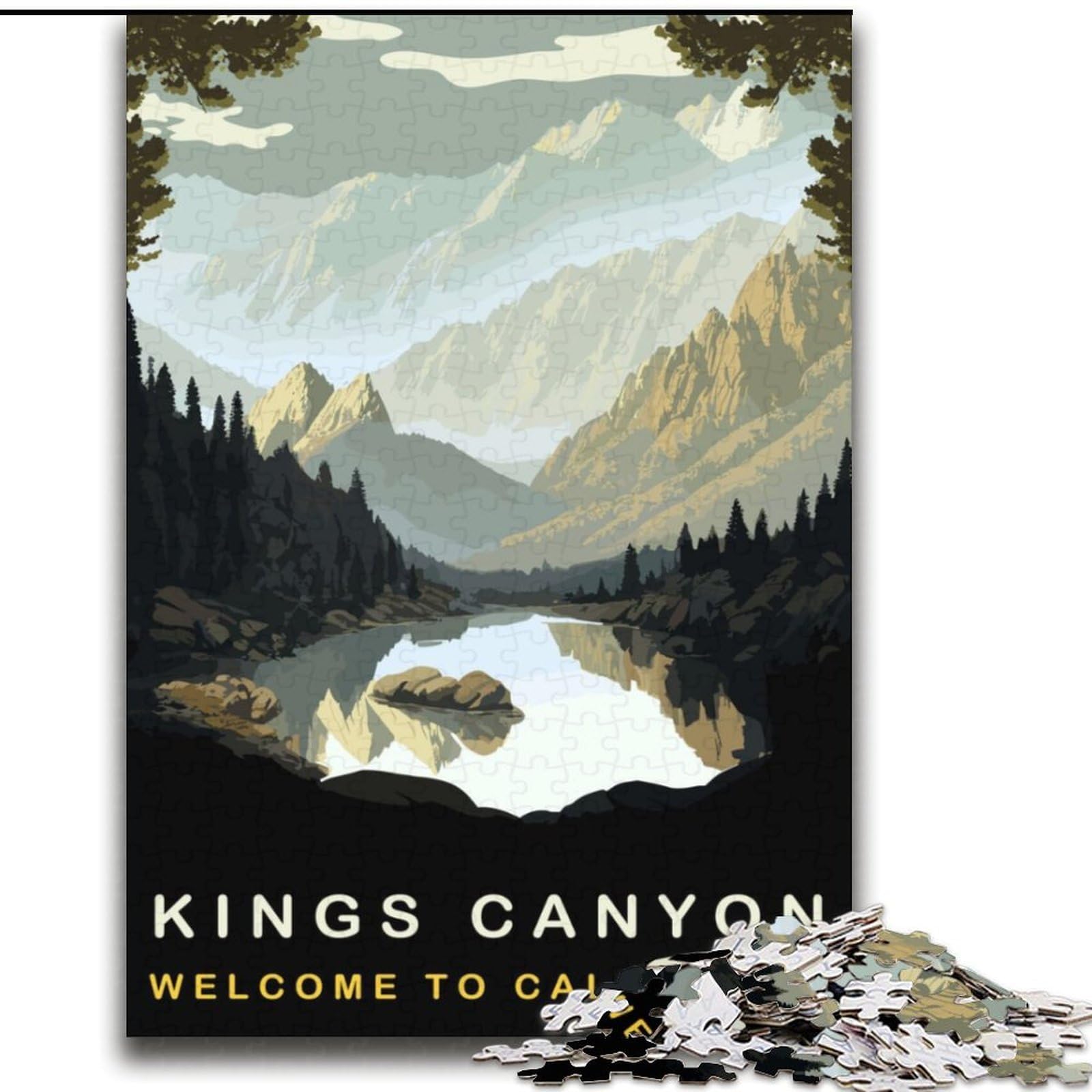 Puzzle per adulti 2000 pezzi King Canyon, giocattoli giochi educativi antistress che migliorano l'amore tra coppie 70x100cm