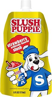 Strawberry Frozen Fruit Juice 6 fl oz Pouches - Just Freeze & Squeeze for Instant Icee Maker, Great for Birthday Parties, Lunchbox, No Slushy Machine Needed, 12 pack