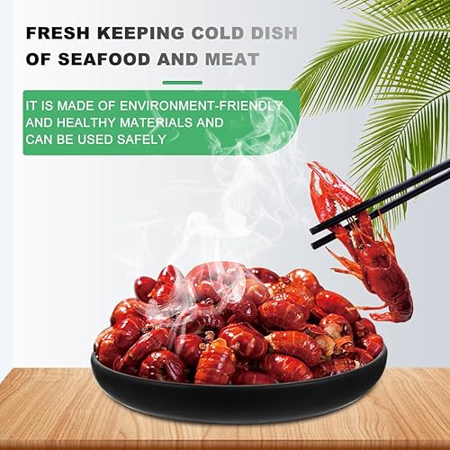 Miniatura 5 de Plato de sushi de hielo seco Plato de servir Sashimi Platos de plástico para servir sushi platos Geta placa de sushi japonés, bandeja para servir