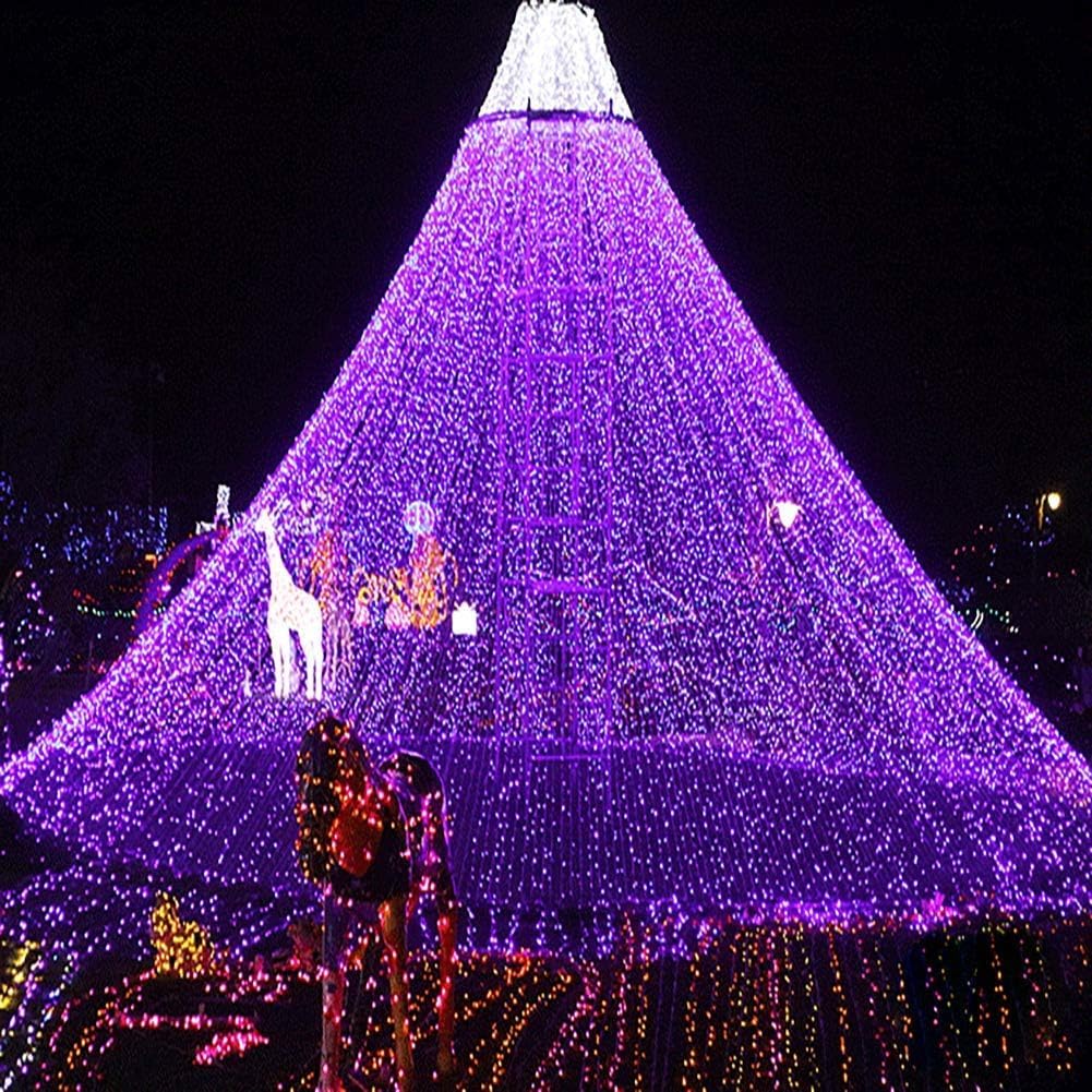 10m 80 Led Choinka Łańcuchy Białe Wewnątrz-na Zewnątrz Usb 2 Tryby Wodoodporne Na Imprezę Wesele Ogród Dekorować, Purple