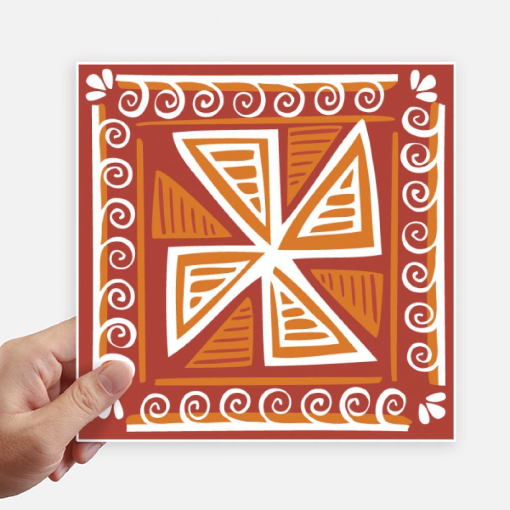 Autocollants moulin à vent totem mexicain 20cm DIYthinker pour déco murale et valise x4