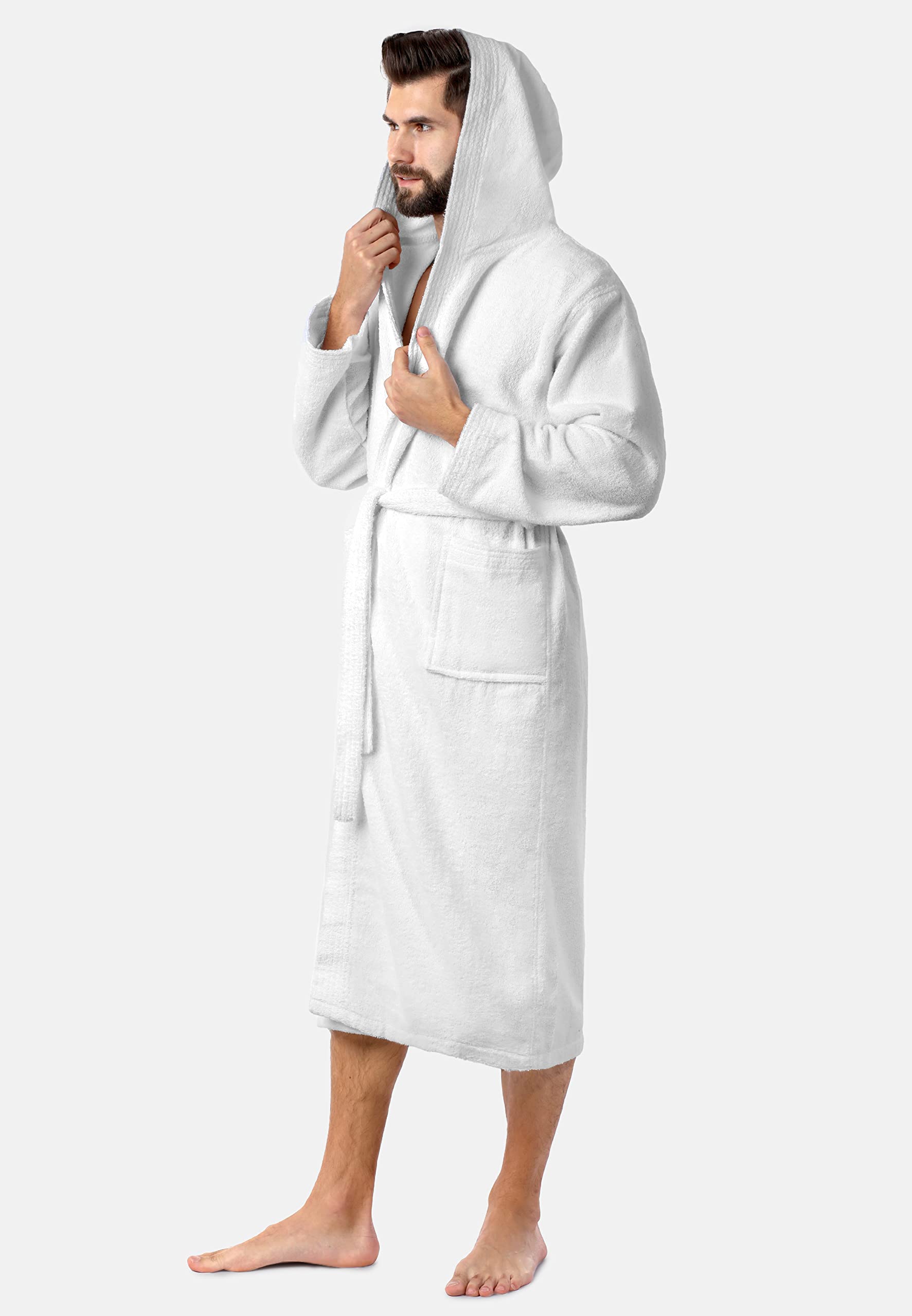 Ladeheid Peignoir de Bain Éponge 100% Coton Organique Homme LA40-224