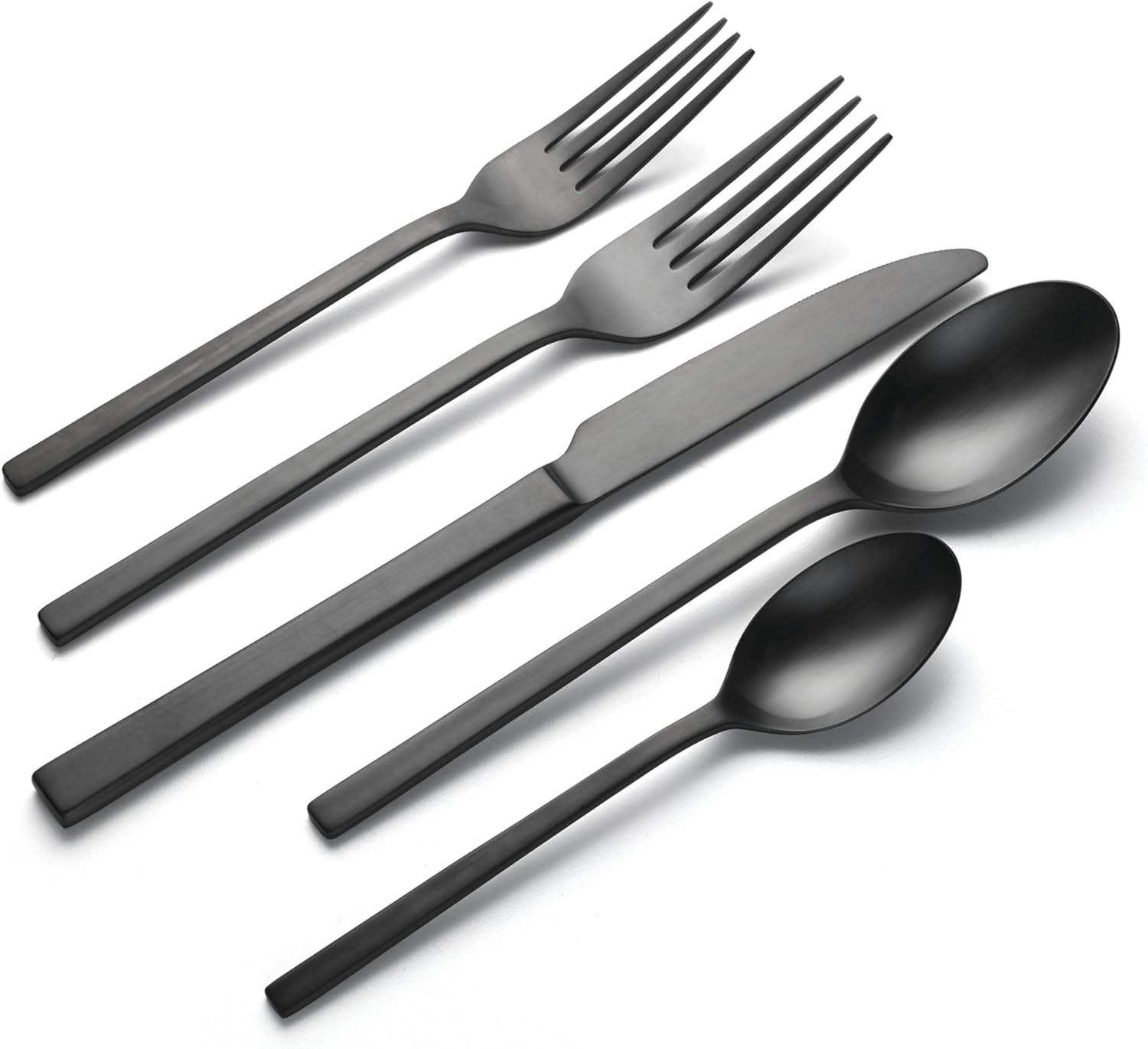 Allay Midnight 20 Piece Everyday Flatware Set, Service For 4