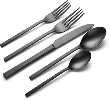 Amazon.com | Oneida Allay Midnight 20-Piece Silverware Set for 4