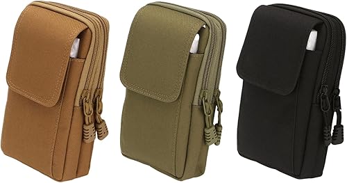 Miniatura 6 de Men's Vertical Oxford Fabric Belt Phone Pouches with Multi Compartment Storage Bag for Casual Commute Outdoor Activities