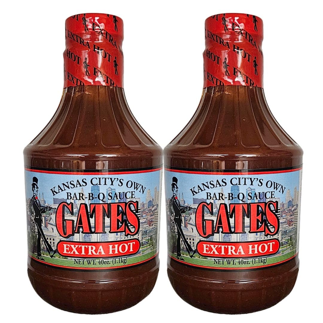 Gates Extra Hot Barbecue Sauce 40oz - 2 Pack