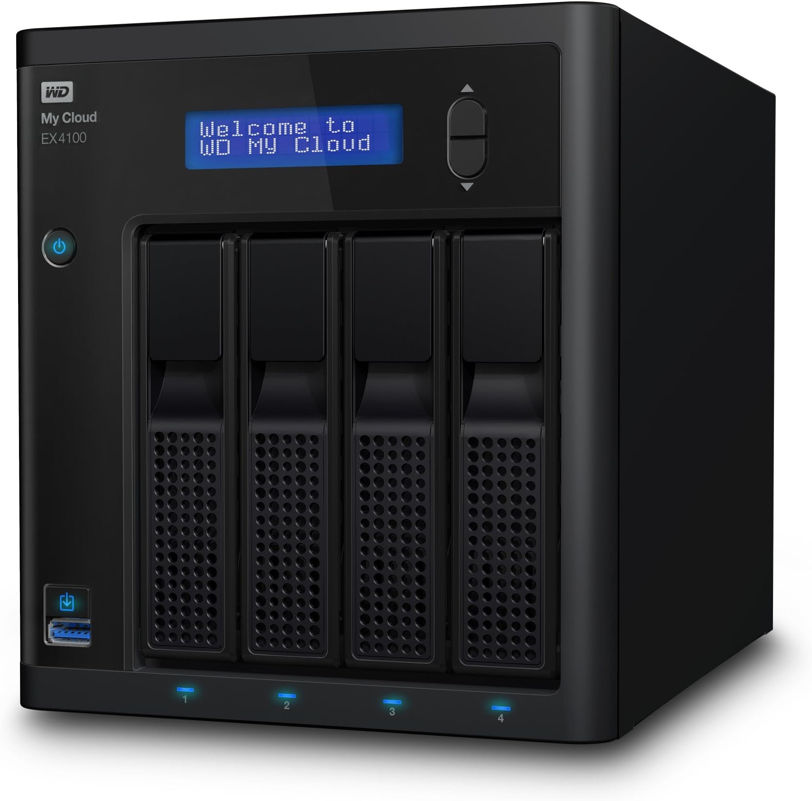 WD My Cloud EX4100 Diskless Expert Series 4-Bay Network Attached Storage - NAS - WDBWZE0000NBK-NESN