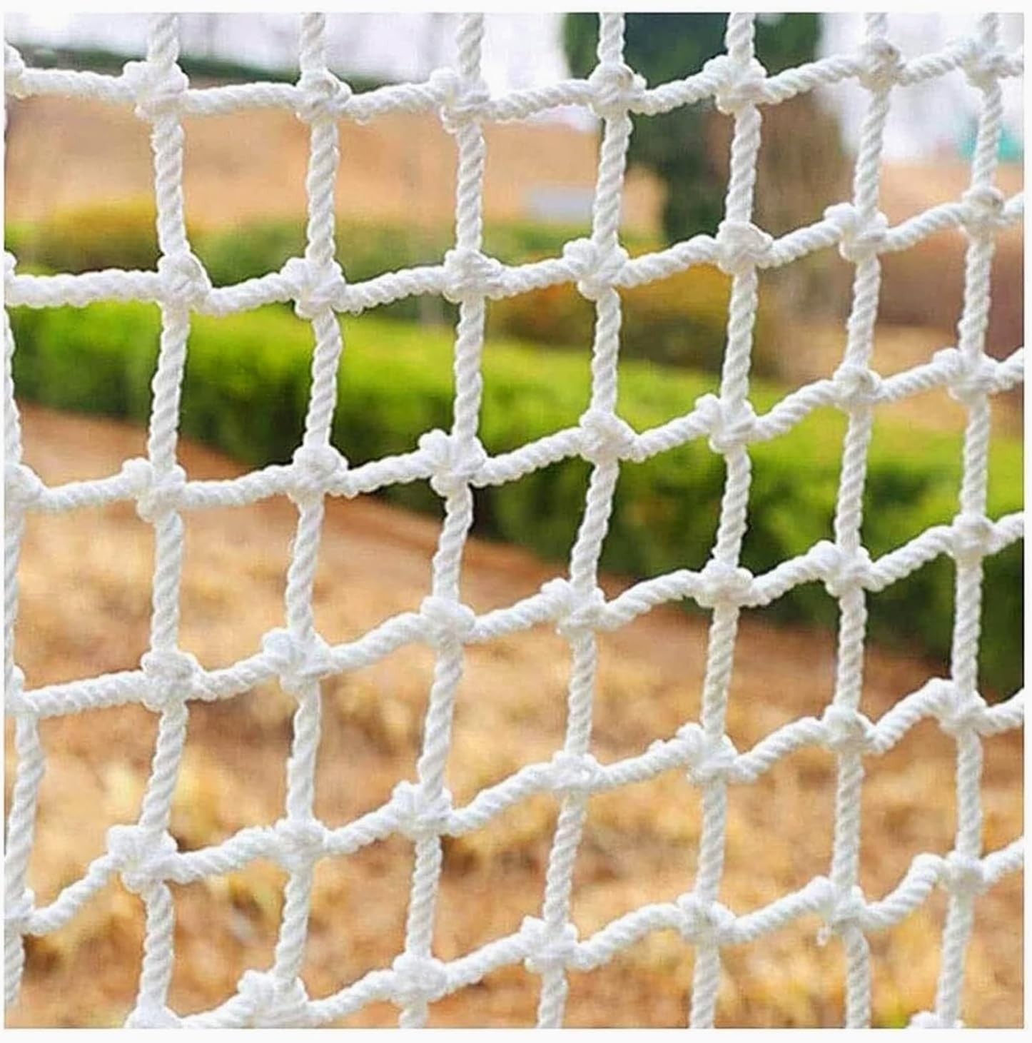 Child Safety Net - Fall Protection Mesh for Buildings, Stairs & High Areas - Durable Nylon, 10cm Mesh, 2x5m (7x16ft) - Ideal for Kids & Pet Safety.