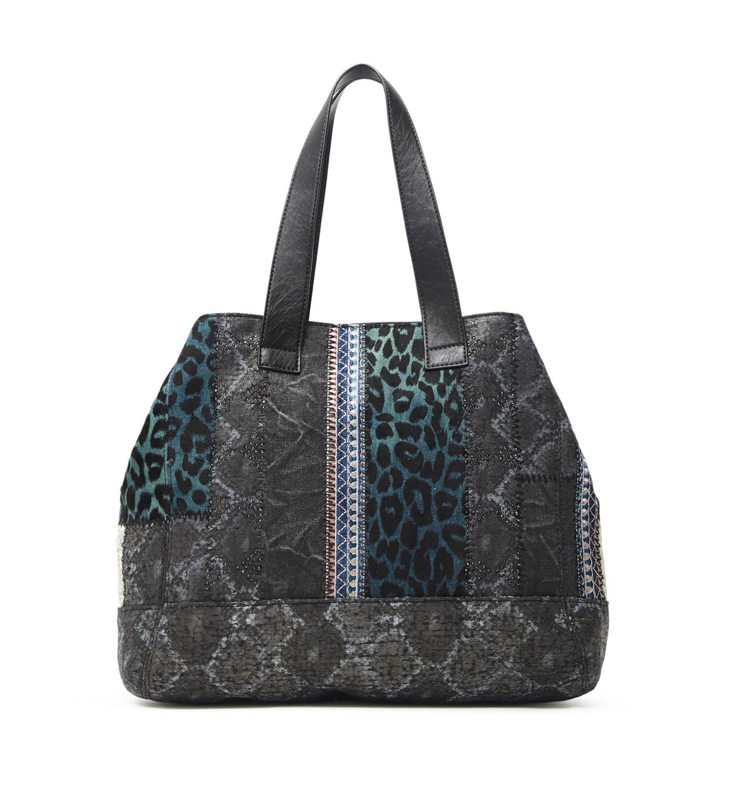 Desigual Bols_Pasadena Tunez - Bolsa de la compra, color negro, Negro, Einheitsgröße