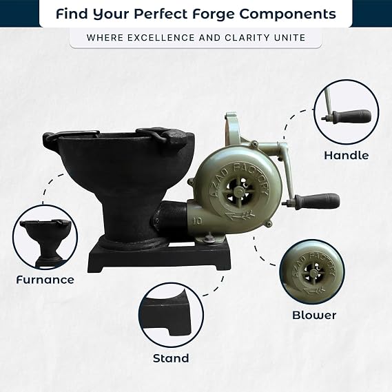 SIMOND STORE Coal Forge, Ideal for Shaping Multiple Articles | No Dimension Restrictions | Variable Heat Zones, Perfect for Blacksmith Projects