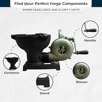SIMOND STORE Coal Forge, Ideal for Shaping Multiple Articles | No Dimension Restrictions | Variable Heat Zones, Perfect for Blacksmith Projects