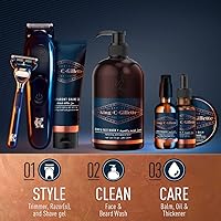 Vista 7 de King C. Gillette Gel de afeitado transparente para hombre con té blanco y aceite de argán, 5 onzas