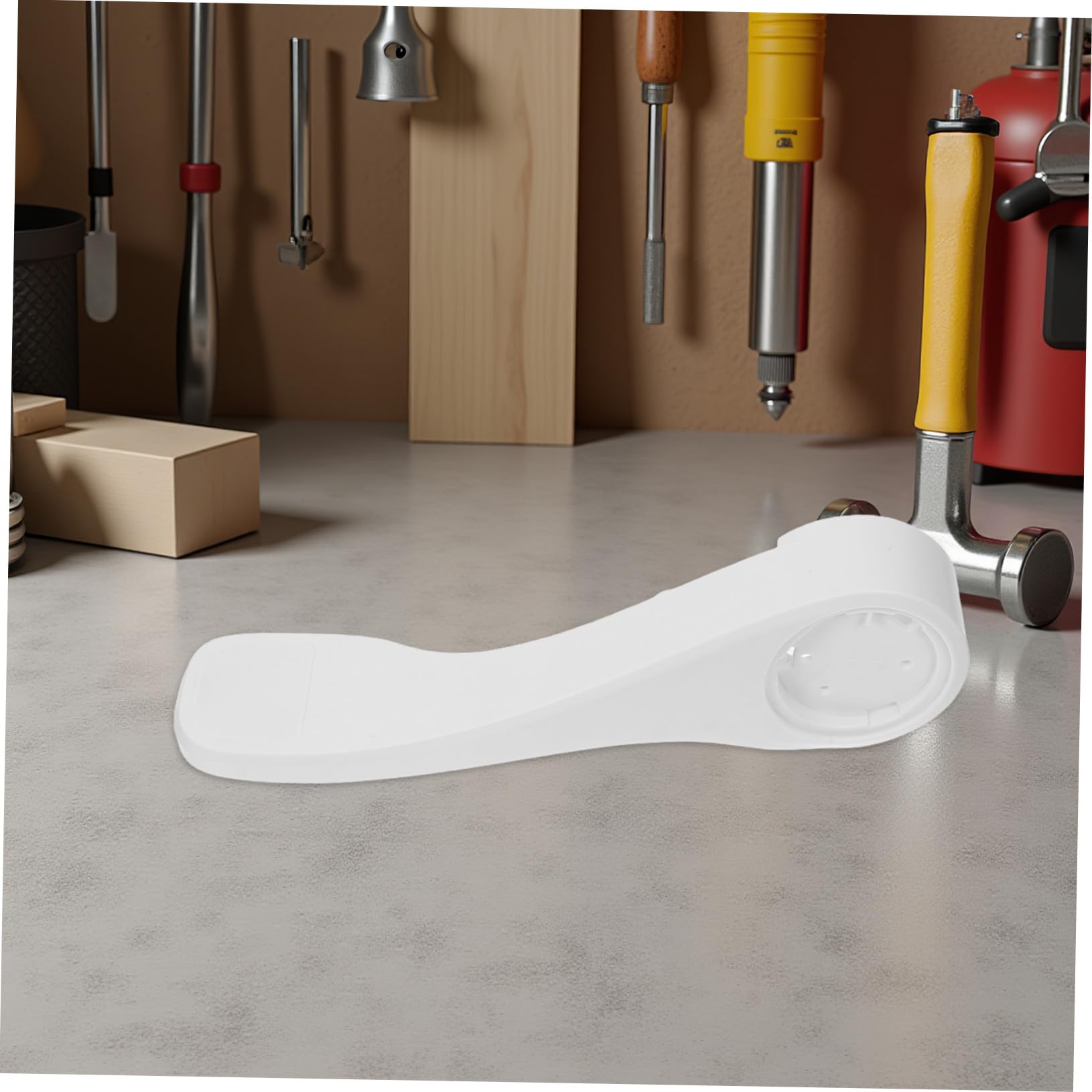 Pedale Scarico Wc Camper Bianco in Abs per Toilette Rv | Ricambio per Camper e Rv, Profilo Compatto, Soluzione Salvaspazio per Interni
