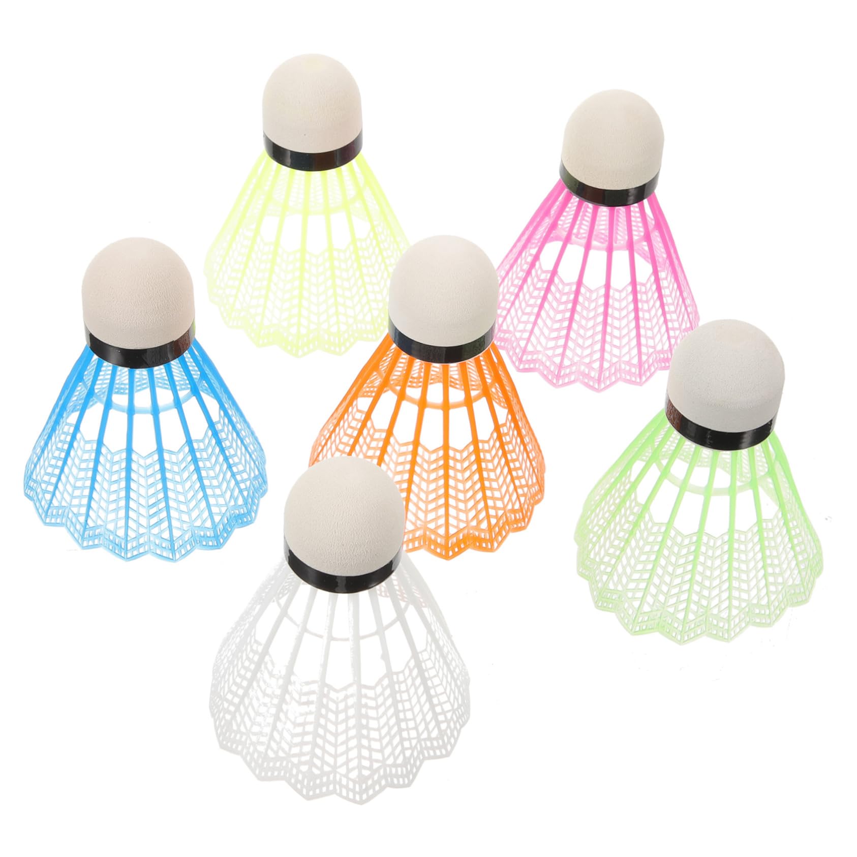 KICHOUSE 36pcs Plastic Badminton Shuttlecock Light Weight Shuttlecock Badminton Shuttlecock Colorful