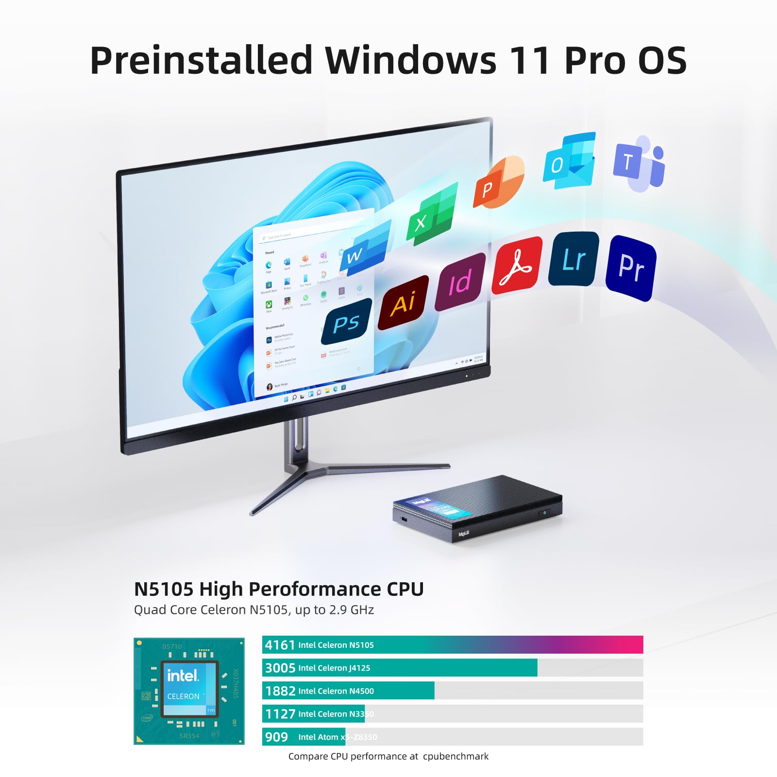 Amazon.co.jp: Mini PC Windows 11 Pro N5105 8G 128G : パソコン