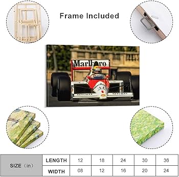 Amazon.co.jp: Ayrton Sennaアイルトン・セナかっこいいレーシングカー
