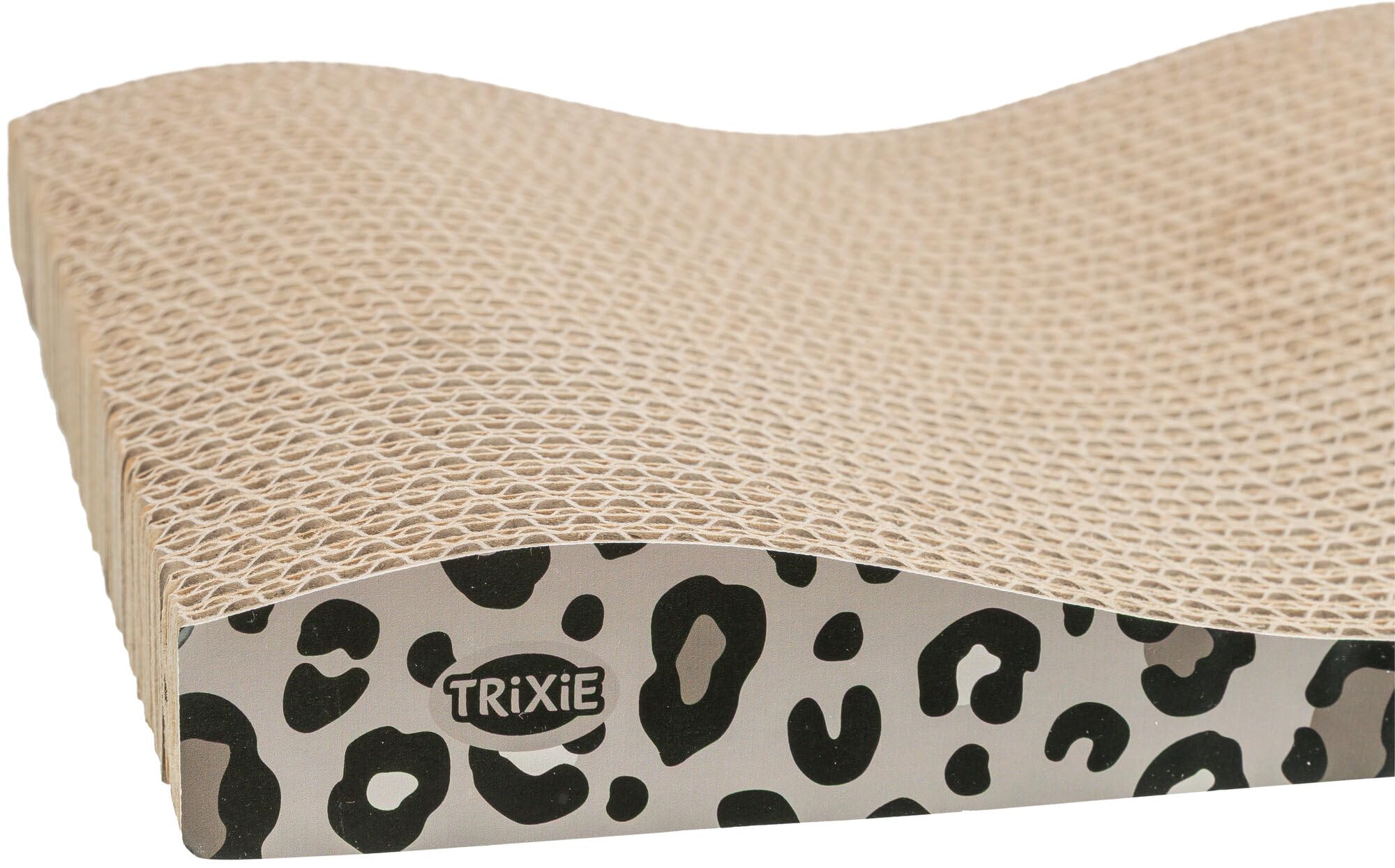 TRIXIE Drapak dla kota Lew wykonany z kartonu, 44 × 6 × 25 cm, 2 szt., zabawka do drapania z kocimiętką - 48033